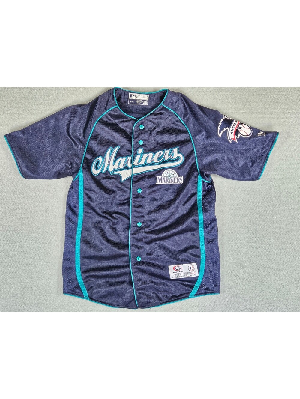 Fan Men Navy Mesh American League Seattle Mariners Jersey M